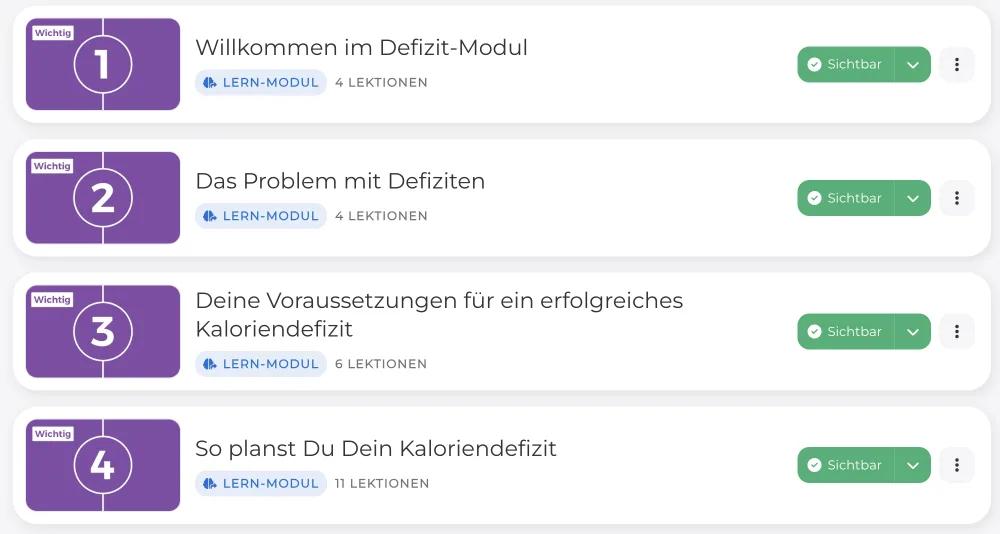 PanCal-Screenshot: Deine Defizit-Anleitung