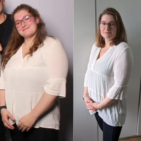 Vorher-Nachher-Transformation von Amrei