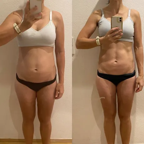 Vorher-Nachher-Transformation von Cindy